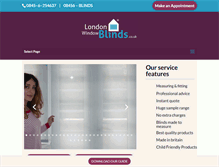 Tablet Screenshot of londonwindowblinds.co.uk